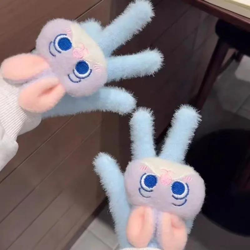 **New  Zootopia 2 Judy Nick Cartoon Gloves - Cute Windproof Thickened Winter Warm Mittens for Boys Girls & Couples