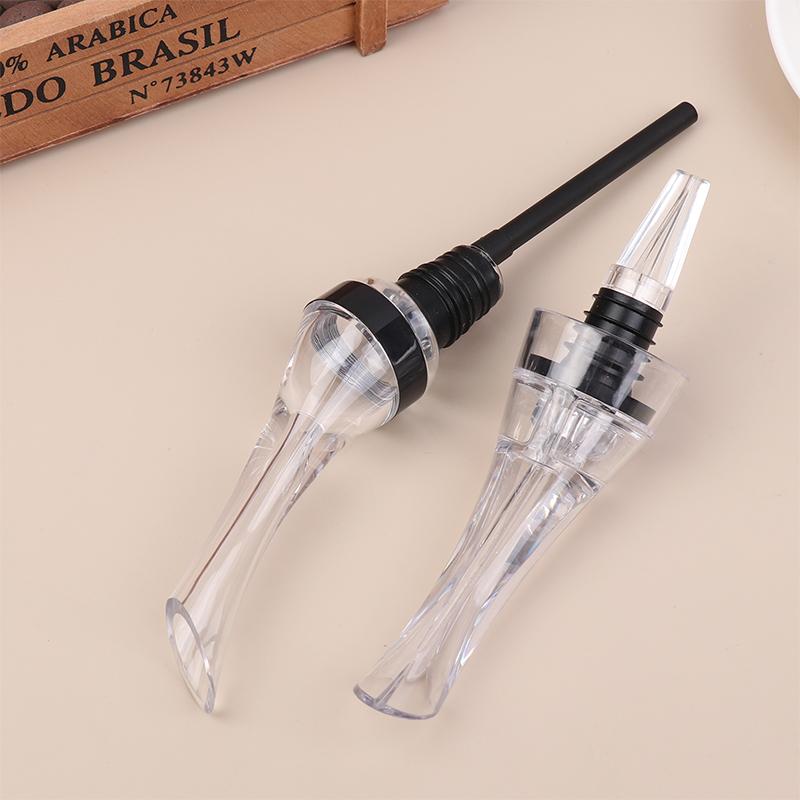 Wine Aerating Pourer Spout Decanter Magic Wine Decanter Wine Aerator Quick Aerating Pouring Tool Pump Portable Filter