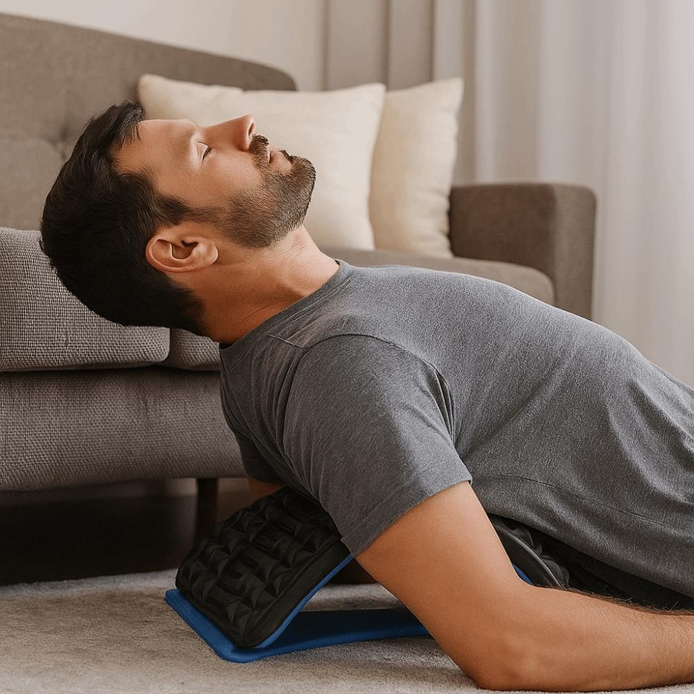 Home Traction Lower Back Relax Stretcher Posture Corrector Waist Stretching Massager  Home Use