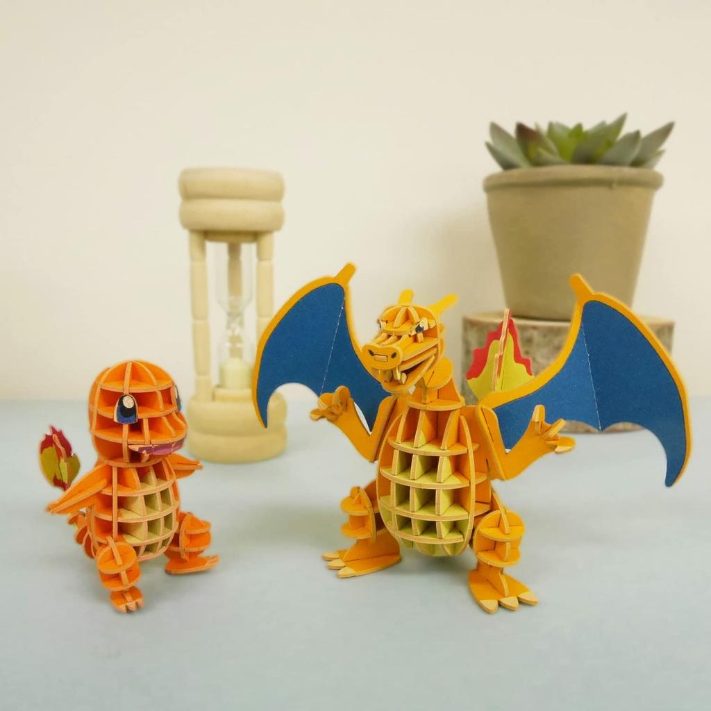PLUS Pokemon Charizard Paper 3D 3D Puzzle DIY Craft Kit That Can Be Enjoyed by Everyone from Elementary School Students To Adults Educational Toy for