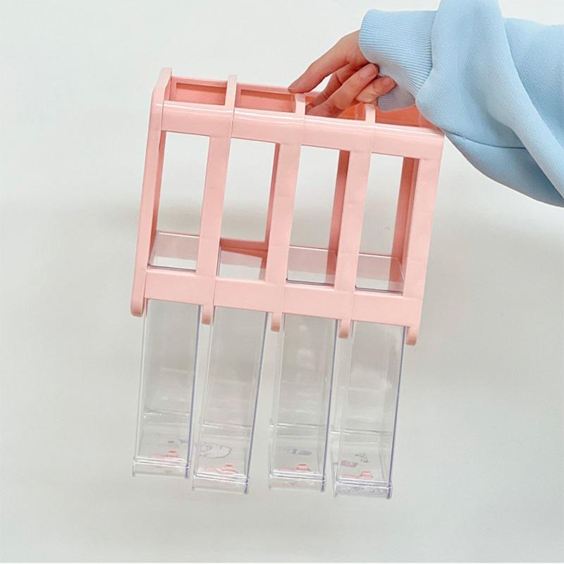 Schreibtisch-Aufbewahrungsbox Organizer Schülertisch Transparente Schubladenbox Niedlicher Aufbewahrungsständer für Kinder Haaraccessoires Organizer für Kleinteile