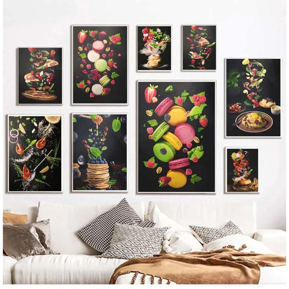 Gastronomy And Kitchen Poster Food Pictures Restaurant Decoration Canvas Printing Wall Picture Home Room