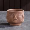 Nordische Keramik-Gesichtsvase Modernes Wohnzimmer Lippenblume Leichter Luxus Ausdruck Halbes Gesicht Dekoration Heimdekorationszubehör