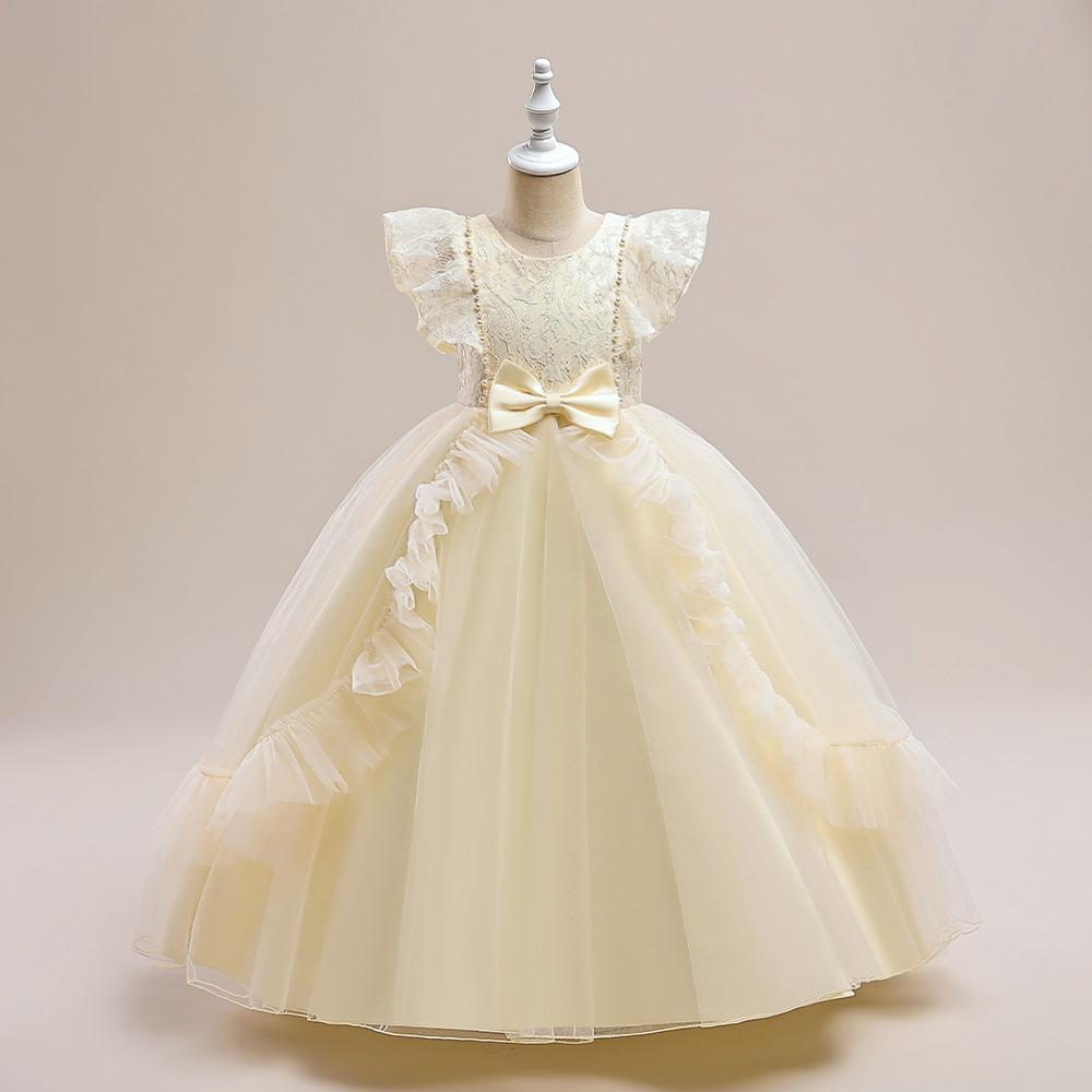 Teen Girls Dress Baby Girls Princess Prom Dress Kids Dresses For Girls Baptism 1st Birthday Wedding Bridesmaid Infant Dress