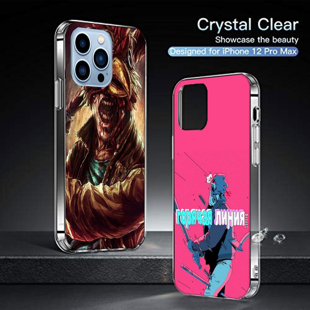 Game Hotline Miami Cases Phone Case For Iphone 17E 16E 17 Air 16 Pro Max 15 Pro 14 Plus 11 13 12 Mini Cover Cases Compatible wit