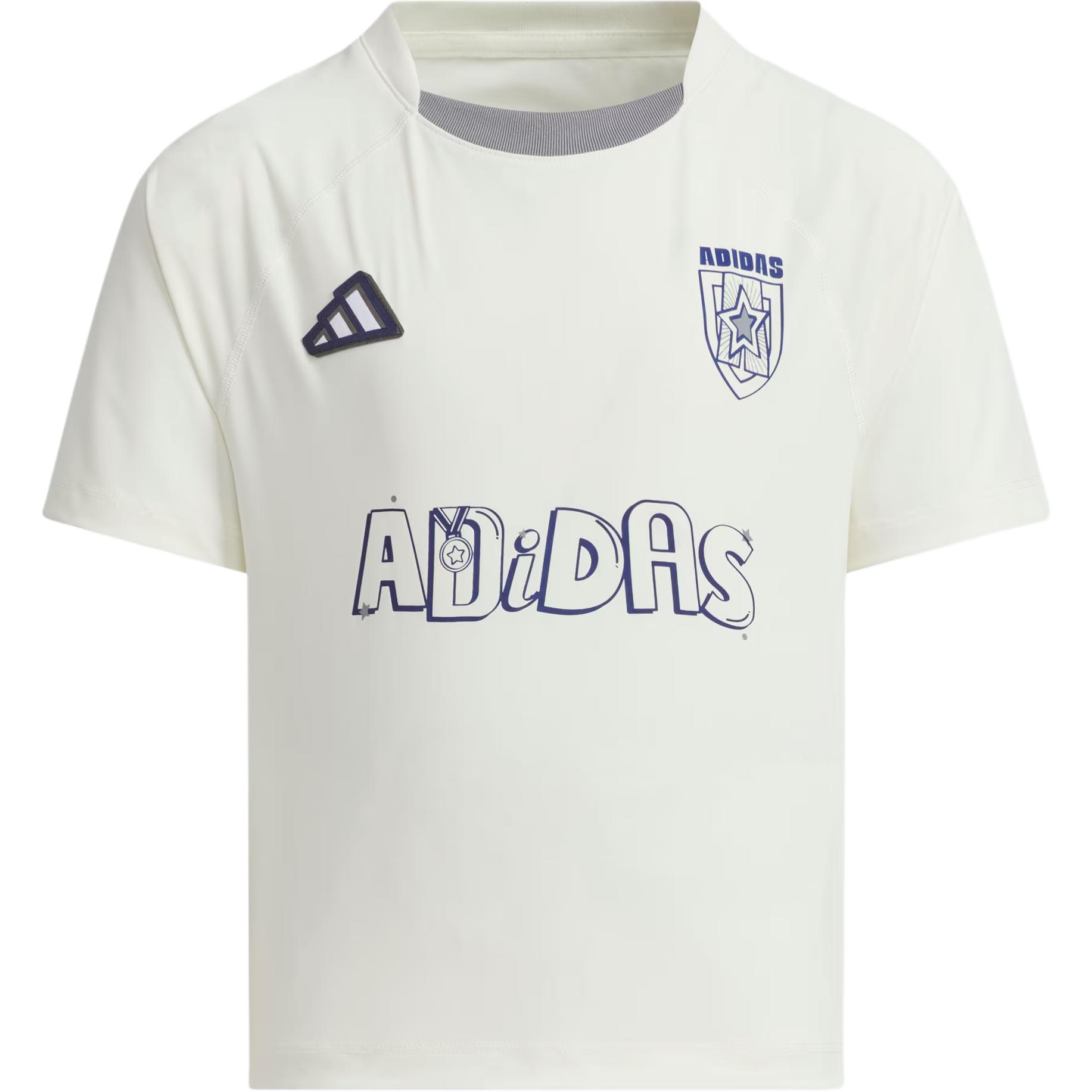 

New Adidas T Shirt Jade White Children Aged 3 7 Years Old JM3440 110