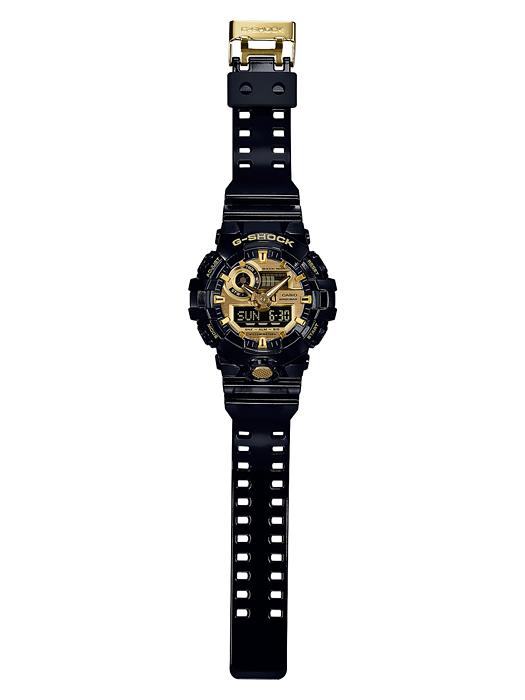 Casio Men's Resin 200M Water Resistant Analog Shock Resistant Quartz Watch GA-710GB-1A