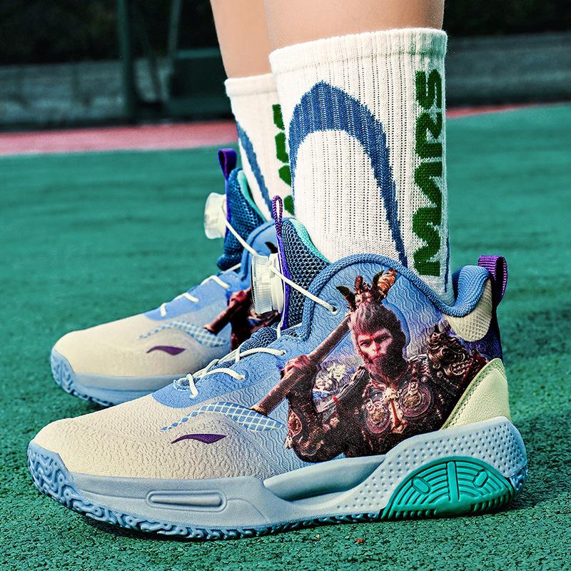 

Black Myth Wukong Children s Sports Running Shoes Male Students Mesh Breathable Middle and Older Children Non-slip Breathable Basketball Shoes Summer 31 озеро синий
