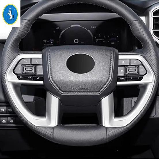 Für Toyota Tundra   2024 2025 Auto-Innenzubehör Lenkrad Unterer Rahmen Dekor Abdeckung Zierleiste Kohlefaser / Matt