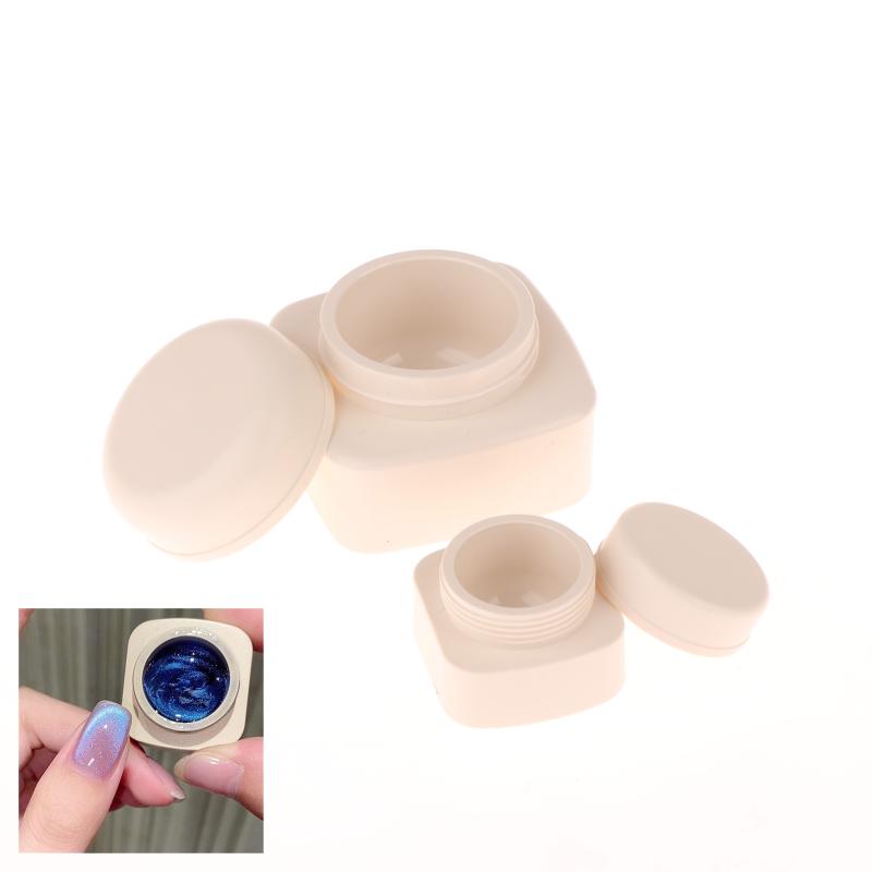 5/20G Empty Plastic Nail Art Cosmetic Square Containers Jar Face Cream Pot Nail Gel Powder Box Makeup Lotion Tool Packaging