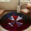 Umbrella Symbol Round Rug for Livingroom,Bedroom, Palyroom, Chair Rug, Area rug, Circle Carpet, Large Size Fan Christmas gift