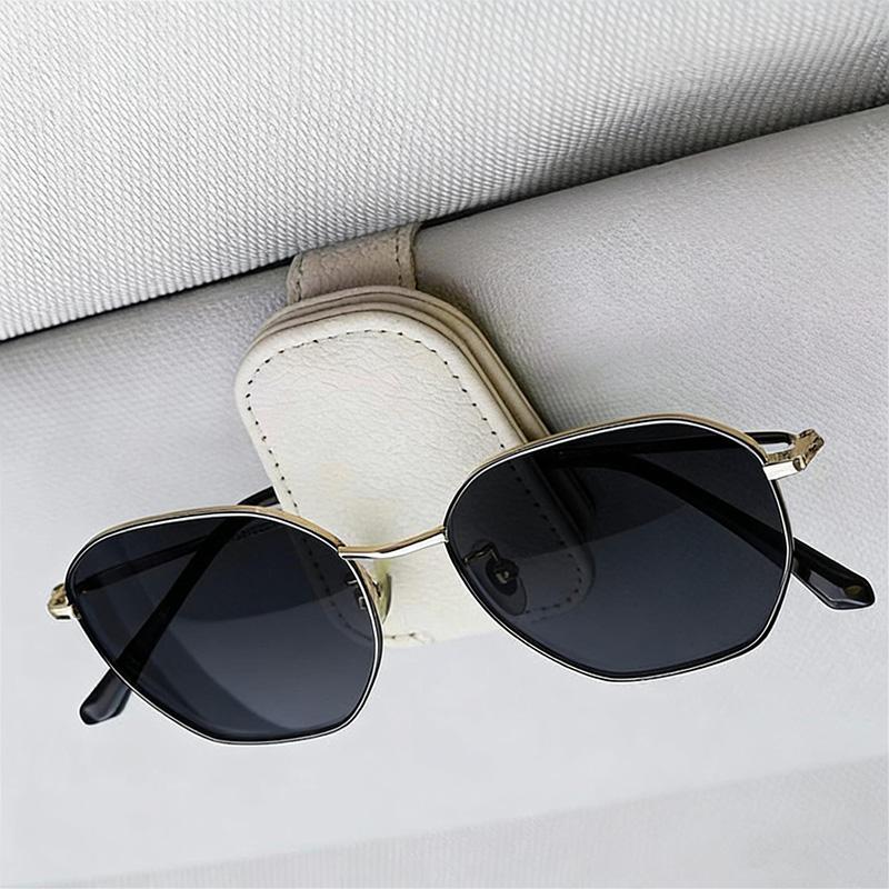 Car Sunglasses Clip Car Sunglasses Storage Rack Installed On The Car Visor Self-adhesive Sunglasses Holder Glasses Clamp