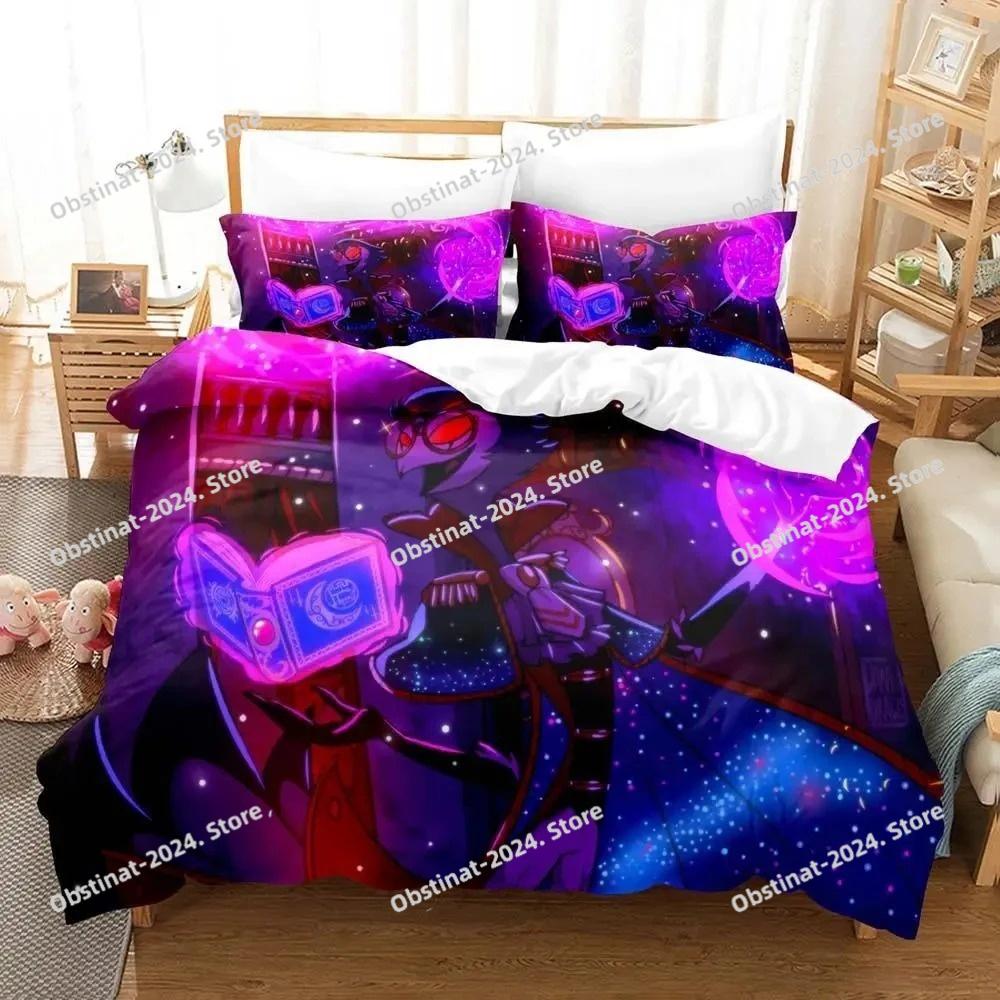 Anime Stolas Helluva Hazbin Hotels Boss Bettwäsche Set Jungen Mädchen Twin Queen-Size Bettbezug Kissenbezug Bett Kinder Erwachsene