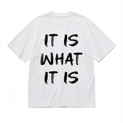 T-shirt Classique Confortable Respirant Confortable pour Homme Slogan d'Attitude T-shirt Graphique