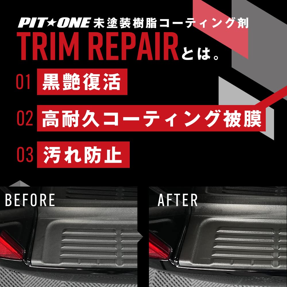 Pit One TRIM REPAIR Trim Repair Agent for Unpainted Resins