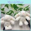 Fluffy Bunny Plush Keychain Soft Material Perfect For Gifts Decorations And