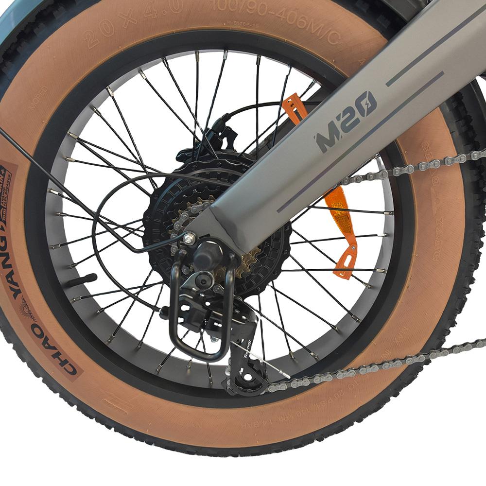 Elektrofahrrad DYU M20 1000W Motor 20" Fat Tire Vollgefedert Erwachsenen E-Bike 48V 18.2AH Doppelte Hydraulikbremse Shimano 7-Gang