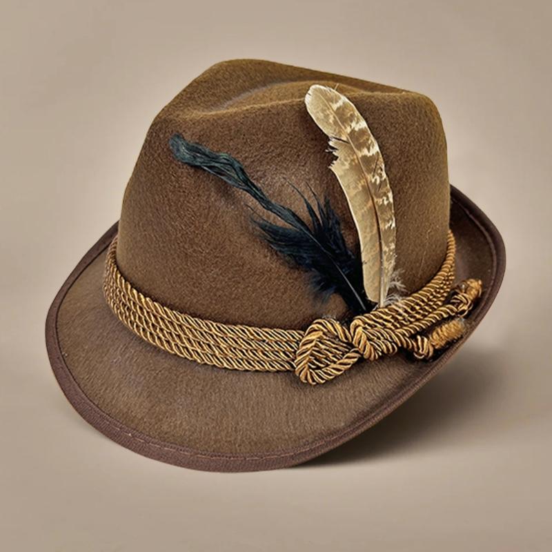 Oktoberfest Hat Widget Beer Trilby Lovely Homburg Hat Unisex Headwear