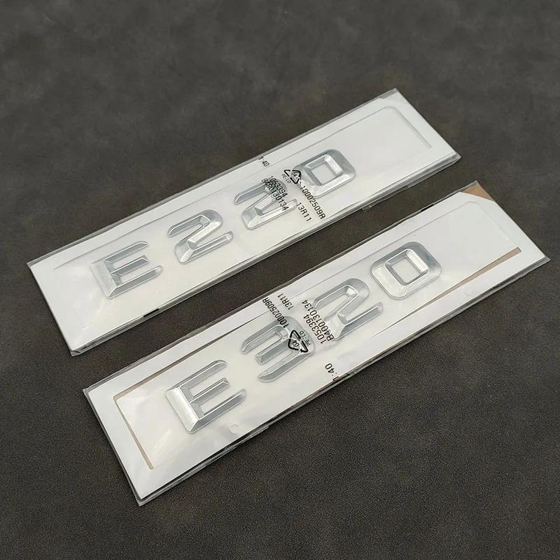 3D ABS Self-adhesive Letters For Car Stickers For Mercedes-Benz E200 E220 E260 E320 E350 CDI 4matic Emblem Trunk Accessories
