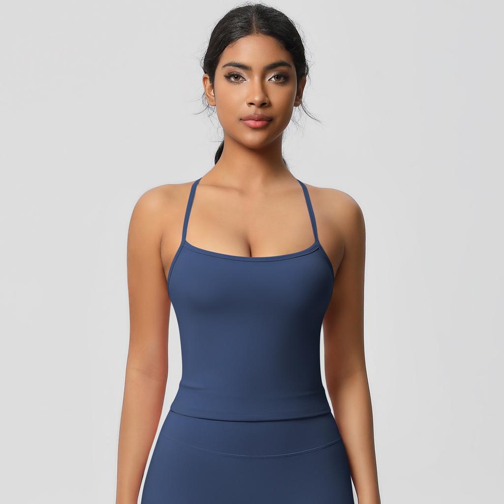 Women High Quality Sport Tank Tops With Chest Pads Compressed Quick-dry Super Elastic Suitable For Running Gym Fitness Training Yoga
