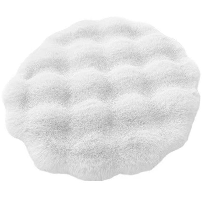 Round Machine Washable Anti-Slip Dog Crate Cushion Warm Mat For Camping Travel Shelter For Puppy Kitten