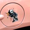1PC Skull Car Fuel Tank Cap Sticker Funny Crack Skeleton Design Waterproof Vinyl Gas Cap Decal for Auto Decor