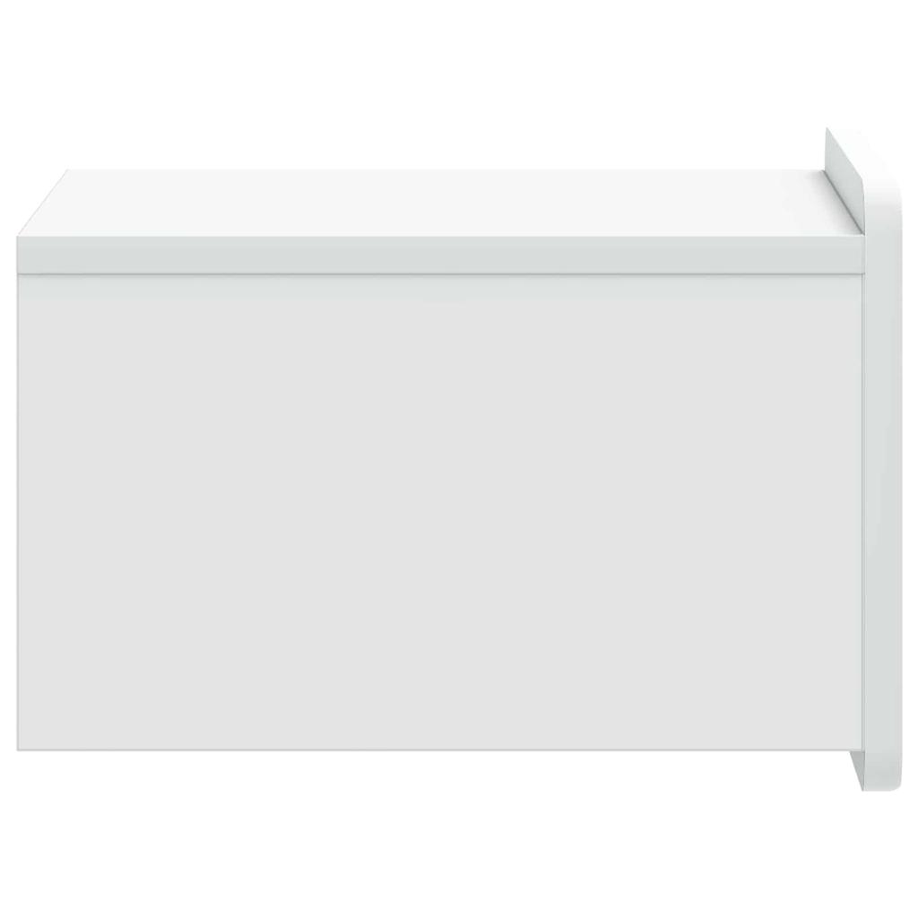 Wall Mounted Nightstand White 33 x 34.5 x 24 cm Particleboard