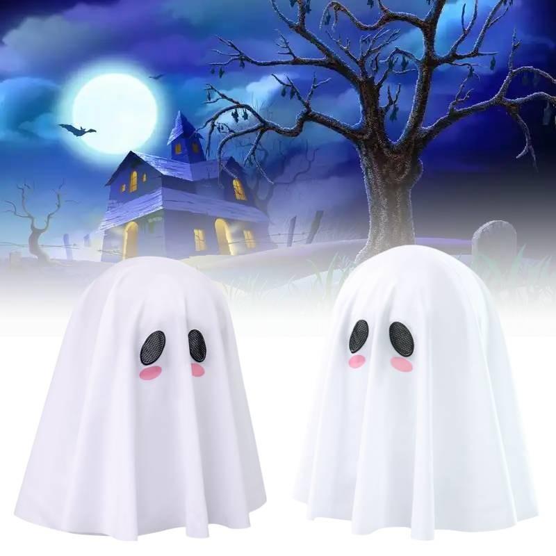 Adult White Ghost Costume Headpiece Anime Character Role Play Cosplay Halloween