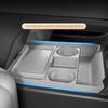 For Xpeng G6 2026 Center Console Silicone Storage Box Car Central Lower Layer Tray Divider Organizer Stowing Tidying Accessories