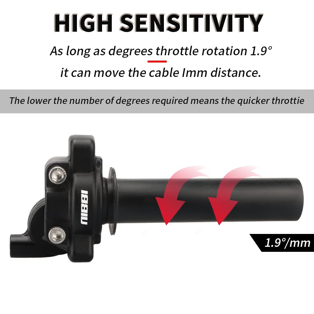 NIBBI Motorcycle Throttle Pipe Motorcycle Axle Assembly, Motorcycle Axle Assembly, High Sensitivity Short Stroke