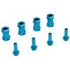 4 Pcs RC Wheel Hex Hub Aluminum Alloy Replacement 12mm Hex Hubs Extension Combiner for 1Celsius10 RC Climbing Car