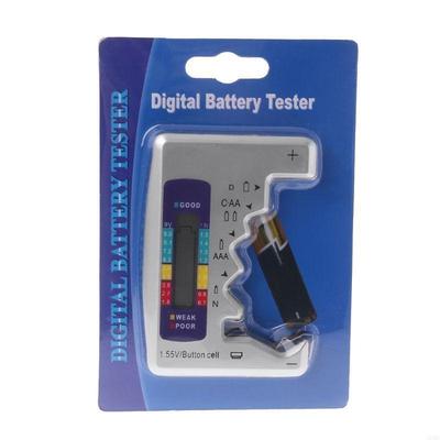 Battery Tester LCD Display C/D/N/AA/AAA/9V 6F22 Button Cell Battery Capacity Check Detector Capacitance Diagnostic Tool