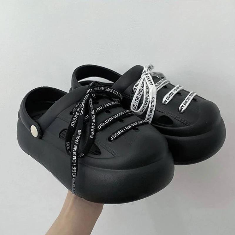 

Fashion Anime Outside Round Toe Thick Shoes Cartoon Cute Height Women s Slippers and Ladies Sandals on Beach Mules Slides Pvc Unique Vip 36