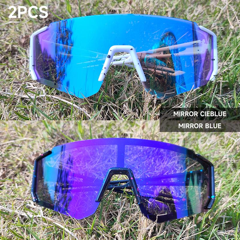 1PCS 2PCS Kids Sunglasses UV400 Protection for Boys Girls 6-12 Years Old Outdoor Riding Glasses Mirror Lens