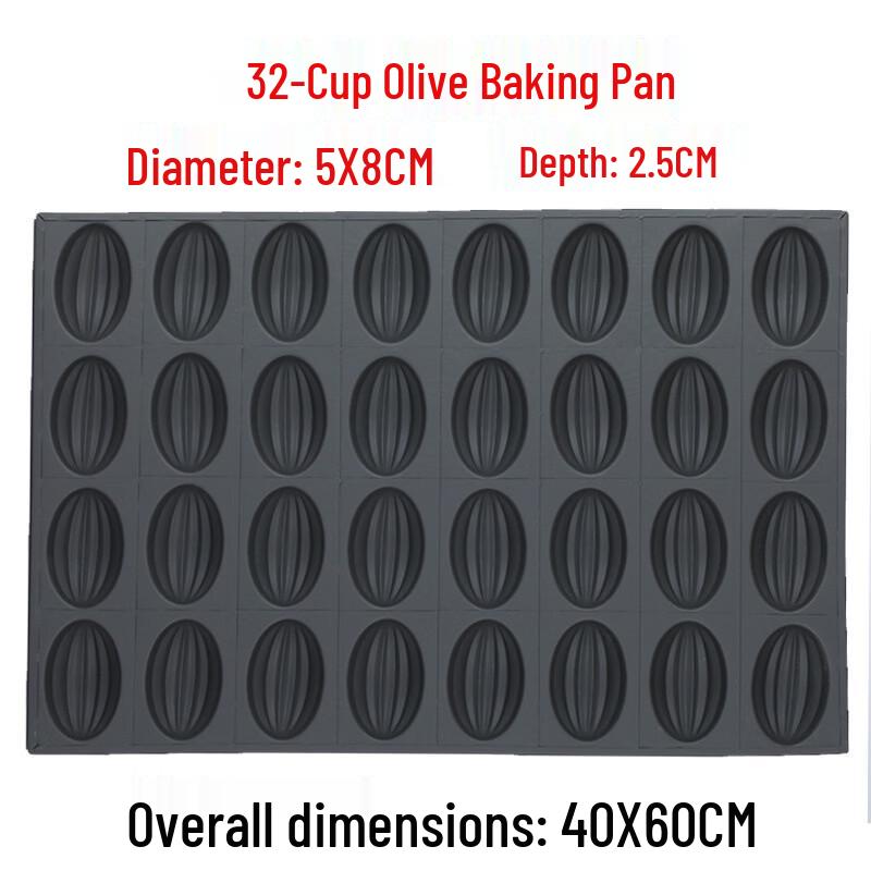 Xiehe Commercial 32-Cavity Olive Glass Baking Mold