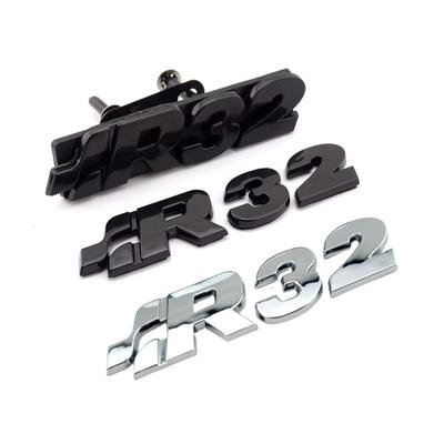 For Golf Passat Corrado Auto Badges R32 Outlet Chrome Car Front Grill Rear Trunk Badge Logo Emblems