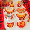 New Year Cat Collar Pet Cat Dog Scarfs Crocheted Kitten Puppy Collar Spring Festival Cat Cosplay Costume Pet Accessiories