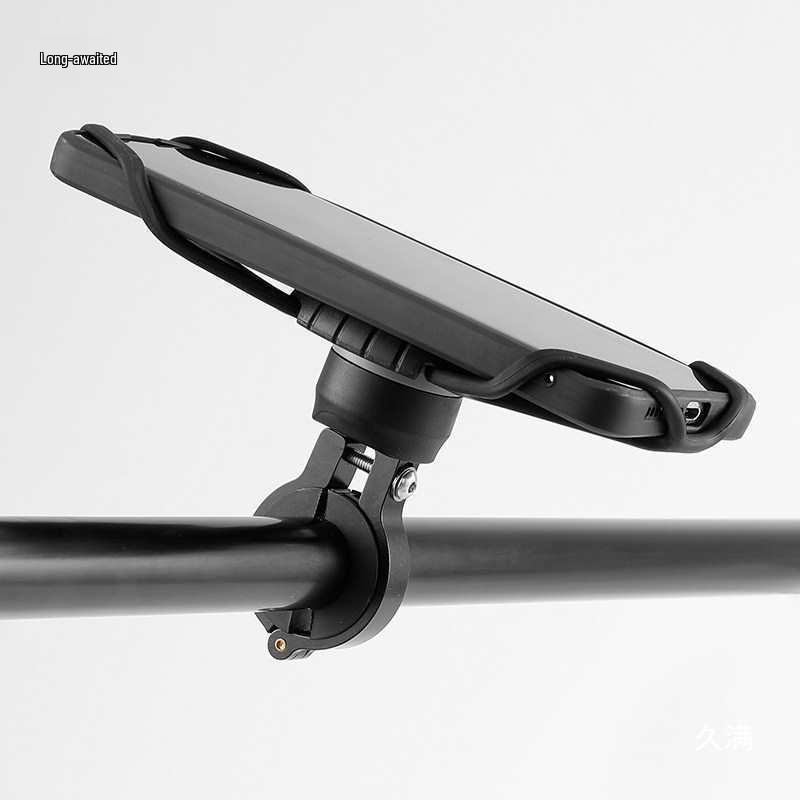 Silicone Shockproof Bike Phone Holder for Handlebars - Quick Release Mount for Mountain and Road Navigation