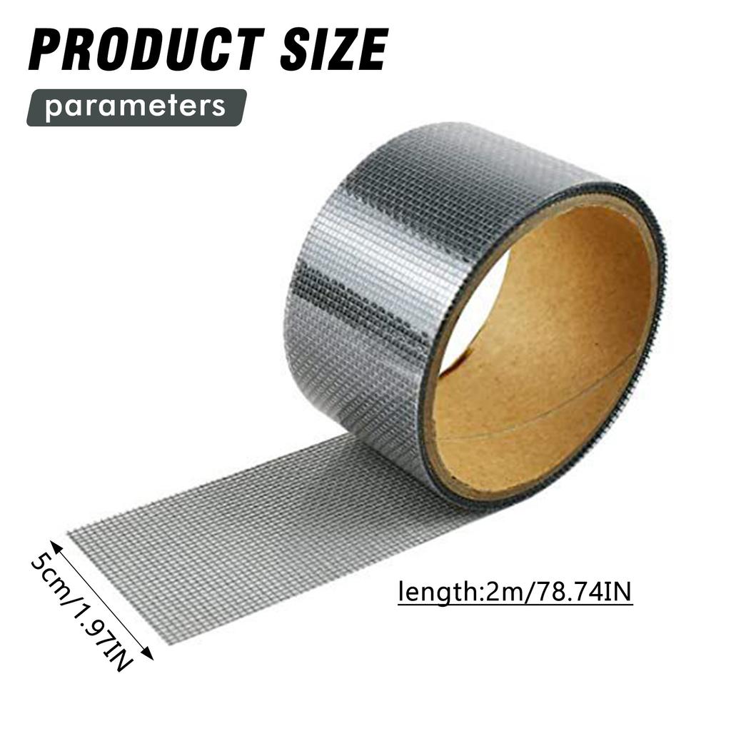 Window Screen Patch Repair Kit Door Window Fly Lanai Screen Repair Patch Tape Mesh Repair Tape Seal for Window and Screen Door