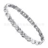 Stainless Steel Geometric Magnetic Therapy Bracelet Men Women Anti-Fatigue Health Jewelry