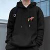 Men's Casual Hoodies Fleece Hip Hop 250g/m² Solid Pullover Sweatshirt Men Sportswear Clothing Sweatshirt Men's Clothing