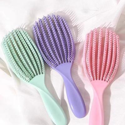 1 Stück Haarbürsten Oktopus Haarbürste Rosa Massage Entwirrbürste für lockiges Haar Dickes Haar Pflege Haarbürste Stylingwerkzeug