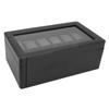Watch Box Organizer Lychee Pattern 12 Slots Double Layer Watch Storage Box for Men Women Jewelry