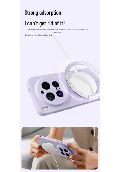 VIVO X300 PRO Magnetic Skin-Feel Liquid Silicone Case, Full Coverage, Anti-Drop.