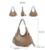 Imai Bag Tote Bag with Shoulder Pouch Synthetic Leather Crossbody Bag Shoulder Bag Handbag Girls [QUAY] 2-way Women's (99251 Black)
