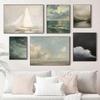 Vintage Cloud Landscape Art Posters Moody Sky Forest Plants Modern Prints Canvas Painting Wall Pictures Home Living Room Decor