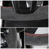 Hand-stitched Suede Leather Steering Wheel Cover For Ford Focus 3 KUGA Escape C-MAX 2012-2014 Car Accessories