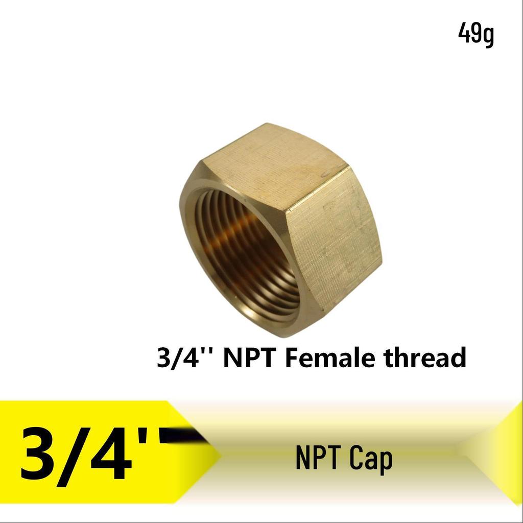 1/2" NPT Brass Male Pipe Adapter, Hex 1" NPT Male Threaded Fitting
