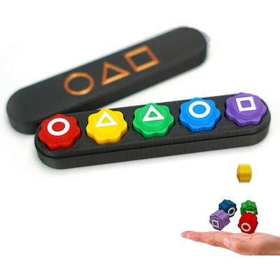 5 Sieves Stone Catching Game  Korean Folk Game Sets Dice Party Game Props Hand Eye Coordination Training Toy Stone Catching