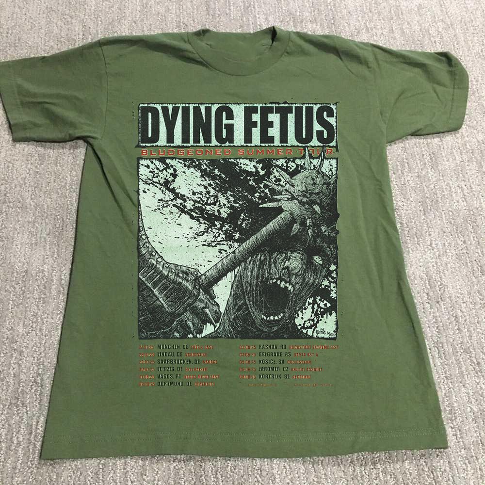 Коллекция Dying Fetus Тур 2025 Подарок для фанатов Размеры от S до 5XL Футболка GC4079 Унисекс Футболка S